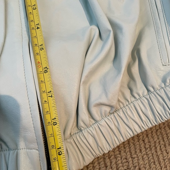 LUCA LUCA light blue leather jacket - Picture 8 of 8